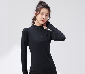 Factory Direct Sales Boys 1/4 Zipper Collar Autumn Long Sleeves Quick Dry Fabric Four-Way Stretch Eco-Friendly <b>Badminton</b> - Product Image 4