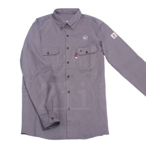Chemise de travail à manches longues pour soudeurs, couleur unie personnalisée, uniforme de travail Cat-2, vêtements de travail industriels respirants et résistants aux flammes pour hommes - Product Image 3