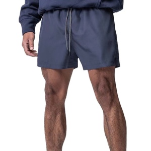 Pantalones cortos de gimnasio de cintura alta para hombre con logotipo personalizado 2026, nailon transpirable Spandex para correr informal - Product Image 3