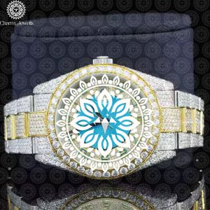 Charm_Jewells Luxury Stainless Steel <b>Watch</b> 38mm Round Dial Diamond Encrusted Analog Quartz Women's Fashion Band 18mm - Product Image 1