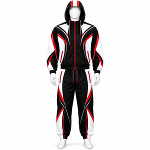 Conjunto deportivo informal personalizado, conjunto ligero de nailon cortavientos, conjunto deportivo de dos piezas de alta calidad, conjunto deportivo de otoño para hombre - Product Image 1