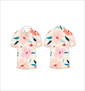 เสื้อโปโลผู้ชายพิมพ์ลายดอกไม้แขนสั้นลำลองแฟชั่นฤดูร้อนเสื้อยืดกอล์ฟ - Product Image 6