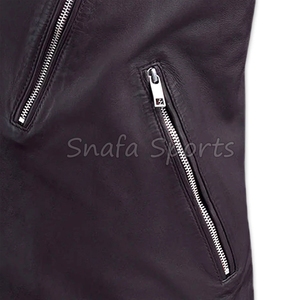 Chaqueta de cuero genuino premium para hombre, resistente al viento y al agua, al mejor precio, en venta a precio de mayoreo. - Product Image 5