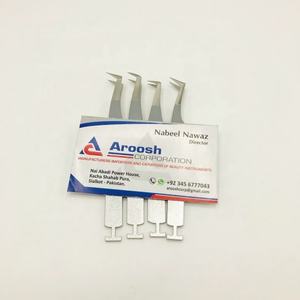 Pince à cils en acier inoxydable argenté conçue sur mesure en gros outil d'extension de pointe durable de haute qualité - Product Image 4