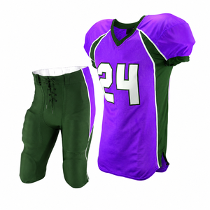 Customized Breathable American Football Uniform Set Unisex 100% Polyester Sublimation Short Sleeve Custom Logo OEM - Product Image 2