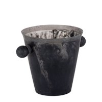 Seau à glace Art Déco en résine fait main, grand bac de refroidissement design pour boissons, vin, bière, conteneur de stockage de glace pour bar à domicile, hôtel