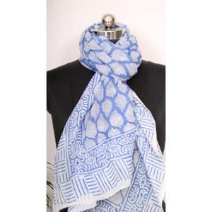 Wholesale 100% Cotton Block Print Sarong Bikini Cover Pareo Handmade rectangle shape Scarf & <b>Handkerchief</b> Print Scarf beach wear - Product Image 4