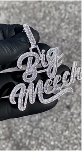 Nuevos Collares con Letras Incrustadas de Diamantes de Imitación Moissanite para Hombre, Estilo Hip Hop, Joyería de Moissanite - Product Image 2