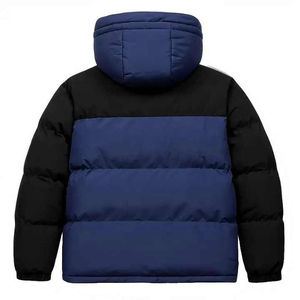 Fully Customized Men's Waterproof Canvas Puffer <b>Jackets</b> Polyester Wadding Filled Winter DDP Shipping - Product Image 2