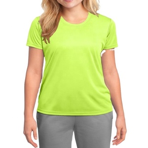 Camisetas de Poliéster para Mujer, Estilo Urbano, Cuello Redondo, Anti-Pilling, Anti-Arrugas, Secado Rápido, Ecológicas, Transpirables, Camiseta de Verano para Mujer - Product Image 1