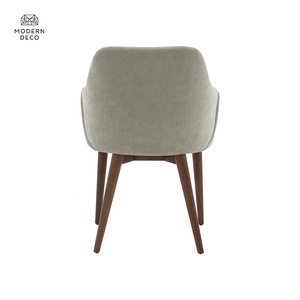 كرسي طعام جديد أثاث غرفة المعيشة كرسي لهجة قماش المفروشات باللون الرمادي - Product Image 6