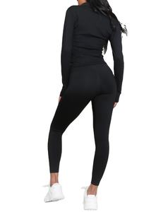 ชุดวอร์มสองชิ้นสีล้วนมีฮู้ดและกางเกงขาสั้นชุดกีฬาผ้าฝ้าย100% สไตล์สตรีทแบบระบายอากาศได้ดีสำหรับฤดูใบไม้ผลิ/ฤดูร้อน - Product Image 3