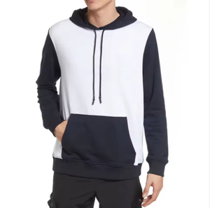 เสื้อฮู้ดดี้ผู้ชายแบบสวมหัว รุ่นใหม่ ระบายอากาศได้ดี สกรีนโลโก้ได้ตามต้องการ ตัดเย็บแบบคัลเลอร์บล็อก ทรงปกติ ผ้าฝ้าย 100% กันลม เหมาะสำหรับฤดูหนาว - Product Image 1