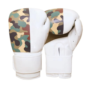 Guantes Profesionales de Boxeo MMA, Kick Boxing, Muay Thai, con Cierre de Gancho y Bucle, Transpirables, Ligeros, de Cuero Genuino, que Absorben la Humedad - Product Image 1