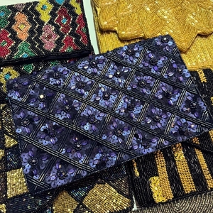 Bolso de mano estilo vintage con cuentas, diseño floral de perlas, para fiesta de bodas, elegante bolso de hombro hecho a mano para mujer - Product Image 5