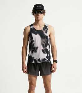 Camiseta sin Mangas para Hombre, Cuello Redondo, Estampado Abstracto, Secado Rápido, Estilo Deportivo - Product Image 1