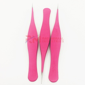 Pinzas para Cejas de Acero Inoxidable Rosa con Punta Puntiaguda, Duraderas y de Estilo Moderno - Product Image 4