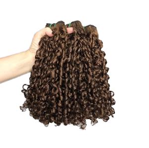 Extensiones de Cabello Remy de Alta Calidad, Cabello Brasileño Rizado con Doble Trama, 100g, Precio de Fábrica, Venta Caliente, Donante Único, Virgen Natural - Product Image 4