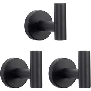 Ganci per Asciugamani in Acciaio Inox SUS 304 Resistenti, Gancio Porta Accappatoio per Bagno, Soggiorno, Hotel, Cucina, Garage - Product Image 1