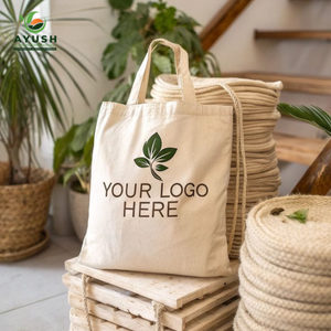 Bolsa de tela de algodón de fábrica directa, venta al por mayor con logotipo y tamaño personalizados, ideal para compras y viajes - Product Image 1