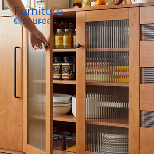 Aparador Moderno de Madera Maciza de Roble de Lujo, Mueble de Almacenamiento Ecológico para Sala de Estar, Uso en Hoteles, Personalizable - Product Image 2