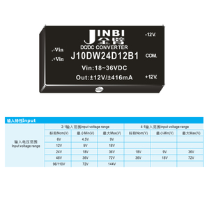 Jinbi <strong>Dual</strong> 12V Output 10W Board Mount DC DC Converters 1000 Isolation Open Frame <strong>Power</strong> <strong>Supply</strong> Converter <strong>Module</strong> Effciency 80% - Product Image 4