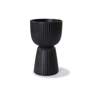 Vases décoratifs en métal pour table, finition noire, style côtier, plantes artificielles, pot à fleurs, vase à fleurs en métal, décoration pour la maison - Product Image 2