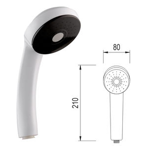 OEM/ODM Robinets thermostatiques KSTS-40 Plastique ABS Poli Pomme de douche Accessoires pour Hôtel Cuisine Villa Personnalisable Mur KSN - Product Image 1