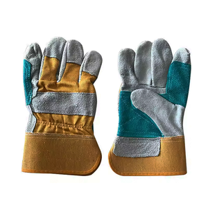 Guantes de Trabajo de Cuero Vacuno, Guantes Industriales de Cuero Canadiense, Guantes de Trabajo Resistentes con Doble Palma para Protección de Manos - Product Image 3