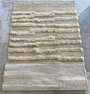 Alfombra de área de yute 100% anudada a mano, de pelo largo, duradera, estilo moderno, lavable, antideslizante, con patrón marroquí, extra gruesa, ¡la más vendida! - Product Image 2