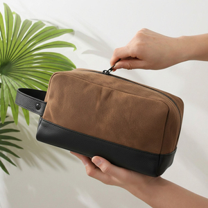 Simple Style Pu Leather <b>Toiletry</b> <b>Bag</b> for <b>Men</b> Large Capacity Customized Logo Hot Sale Cosmetic <b>Men's</b> <b>Toiletry</b> <b>Bags</b> for sale - Product Image 6