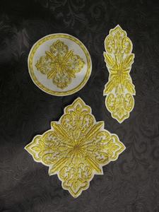 Gran Oferta Nuevo Diseño Insignias Bordadas Bordado Dorado Escudo de Regalia Masónica/Insignia Bordada a Mano/Emblema de Blazer con Hilo de Bullion UK - Product Image 3