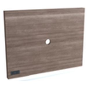 Panneau mural TV moderne en MDF stratifié HPL de qualité E0, mobilier de salon d'hôtel, 47,75x3x36 pouces, partiellement assemblé, Brahmani - Product Image 2