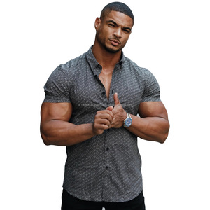 Chemise à boutons imprimée à manches courtes, chemises hawaïennes décontractées pour hommes, modèle personnalisé - Product Image 1