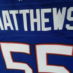 Maillot de football américain sur mesure grande taille en polyester respirant imprimé par sublimation à manches courtes, service OEM - Product Image 4