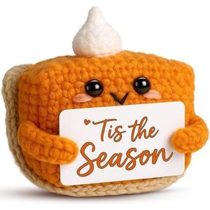 Mini Peluche de Pastel de Calabaza Tejido a Crochet para la Temporada de Otoño, Decoración Hecha a Mano para Otoño, Halloween y Acción de Gracias, para el Hogar y la Oficina - Product Image 1