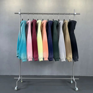 Sweat-shirts à capuche en molleton français de haute qualité 420 g/m², coupe oversize, épaules tombantes, effet délavé, streetwear, personnalisables en coton pour hommes - Product Image 3