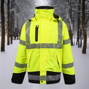 Mens Workplace Visibility Jacket Functional Protective Apparel For Industrial Projects Outdoor Tasks And Operations - Product Image 6