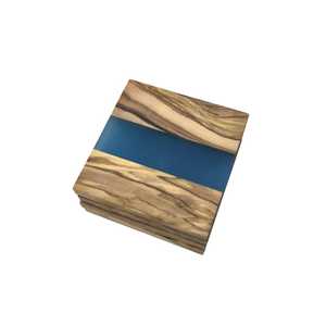 Timber & Tint Ware Wooden <b>Epoxy</b> Resin Tea Cup Mats Custom Shape Modern Design Non Slip <b>Table</b> Coasters Resin Inlay Wood Coaster - Product Image 3