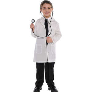Ensemble de blouses de laboratoire blanches unisexes taille XL pour enfants, respirantes, non toxiques, équipement scientifique pour l'école primaire, tenues d'hôpital - Product Image 5