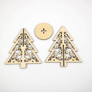 Décoration de table de Noël en bois 3D personnalisée, figurine jouet de conception nouvelle, cadeau - Product Image 2