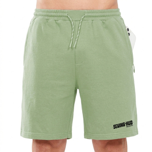 Shorts en molleton 100% coton pour homme, prix bas, style uni, nouvelle mode, sport, personnalisés, décontractés, pour un confort quotidien. - Product Image 1