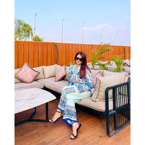 Conjunto de diseñador para mujer para ropa de fiesta Inspiración de impresión digital - Product Image 6