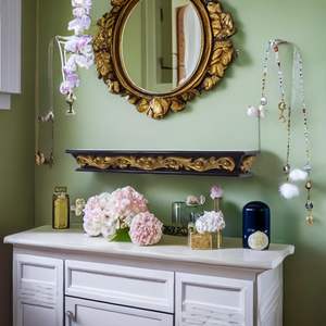 Estante de Pared Tallado – Estante Decorativo de Madera Maciza Tallada para Montar en la Pared, Ideal para Decoración de Sala de Estar, Dormitorio y Oficina - Product Image 3