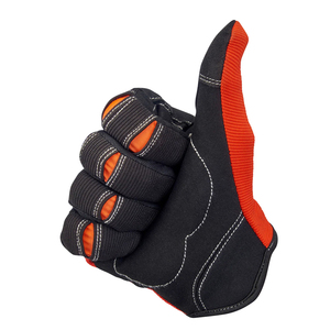 Gants de course à doigts entiers en PU, antidérapants, pour la conduite en extérieur, unisexes, avec fermeture auto-agrippante et design à panneaux - Product Image 3