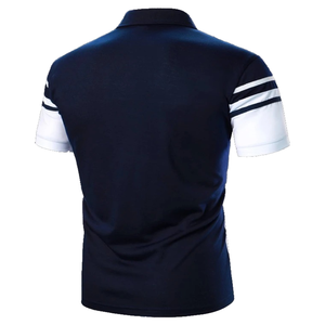 High Quality Men Polo Shirt Breathable Material Comfortable Fit <b>Classic</b> Style Perfect For Summer Casual Wear - Product Image 3