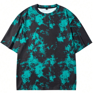 Camiseta de Manga Corta Extra Grande para Hombre, Impresión por Sublimación, Secado Rápido, Tejido de Poliéster, Cuello Redondo, Estilo Casual - Product Image 1