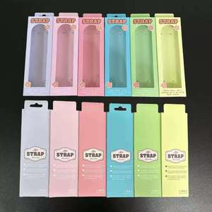 Nouvelle conception de chaîne de téléphone en cristal perlé, boîte d'emballage, sac, cordon, sangle de téléphone, porte-clés, emballage en boîte en papier - Product Image 2