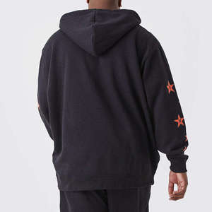 เสื้อฮู้ดซิปปักลายเชนิลล์ผ้าฝ้าย 100% สั่งทำขายส่ง และกางเกงวอร์มขาบานขายส่ง ชุดลำลองสำหรับฤดูหนาว - Product Image 3