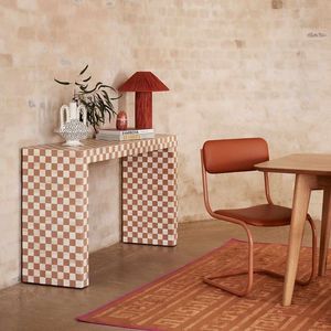 Table console artisanale en os incrusté, mosaïque complexe faite à la main, meuble d'appoint pour un style élégant dans les halls d'hôtels et les entrées résidentielles - Product Image 6